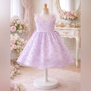 Wonder Nation Light Purple Butterfly Dress
